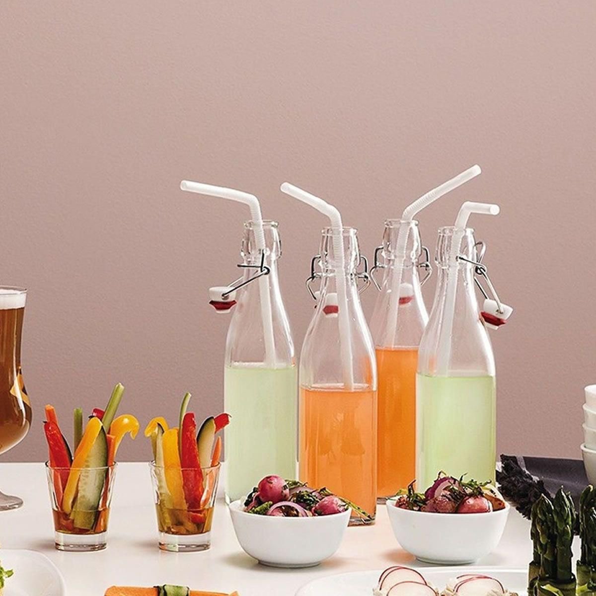 Ver imagem 6 de Garrafa de Vidro Bormioli Rocco Swing Luxo Com Tampa 500ml