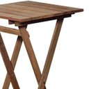 Ver imagem 4 de Mesa Bistrô Dobrável em Madeira Nobre sem Pintura