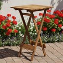 Ver imagem 1 de Mesa Bistrô Dobrável em Madeira Nobre sem Pintura
