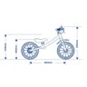 Bicicleta Infantil sem Pedal Balance Bike Equilíbrio Nathor Masculina - 3