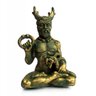 Estátua Deus Cernunnos Wicca 10cm Dourado em Resina Envio Imediato Com Nota - 1