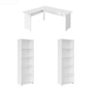 Ver imagem 1 de Conjunto Sala de Estar: Escrivaninha Cannes + 2 Estante Multy