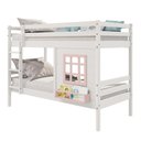 Ver imagem 5 de Beliche Infantil com Janela Madeira Maciça Branco/ Rosa Housin