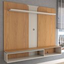 Ver imagem 5 de Painel para Tv até 65 Polegadas City 1 Porta Nature/off White - Panorama Móveis