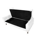 Ver imagem 4 de Recamier Baú Félix Solteiro 140 cm Suede - Doce Sonho Móveis ML/R1/FELIX/140/B/S Branco