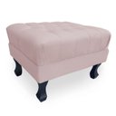 Ver imagem 4 de Puff Baú Decorativo Luis XV Capitonê 60x50cm Suede Rosa Bebê - Sheep Estofados Luis XV Baú 60x50