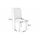 Ver imagem 2 de Cadeira Sala de Jantar 2cad152ea Kit 6 Un Eucalipto/veludo Marrom A033 - Kappesberg