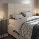 Ver imagem 2 de Cabeceira Stambul para Cama Box Casal 140 Cm Suede Bege - D’Rossi