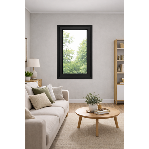 Vitro Pivotante Preto 100x80 Linha 25