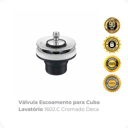 Válvula Escoamento para Cuba Lavatório 1602.c Cromado Deca - 2
