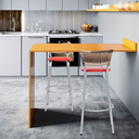 Ver imagem 6 de Kit 2 Banqueta Bistro para Cozinha Junco Cappuccino Àrea Gourmet Balcão Bancada bares Churrasqueira