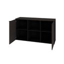 Ver imagem 3 de Armário Baixo com 02 Portas e Nicho 75x135x42cm Wlab135 Preto Tx com Terracota