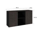 Ver imagem 6 de Armário Baixo com 02 Portas e Nicho 75x135x42cm Wlab135 Preto Tx com Terracota