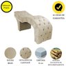 Maca Estofada Reclinável Sobrancelhas Cílios Suede Simaria Cor:bege - 4