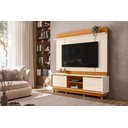 Ver imagem 5 de Rack com Painel Siena para Tv de até 75 Polegadas (com Rodízio) - Cinamomo Off White - Madetec