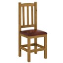 Ver imagem 2 de Kit 4 Cadeiras Madeira Maciça Estofado Corino Marrom Diamante Cor Nogueira Nemargi