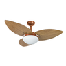Ventilador de Teto Infinity Lótus Cobre 3 Pás Freijó 110 V 1025 - 1