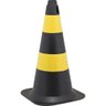 Cone 50cm Preto/amarelo Polietileno Vonder - 1