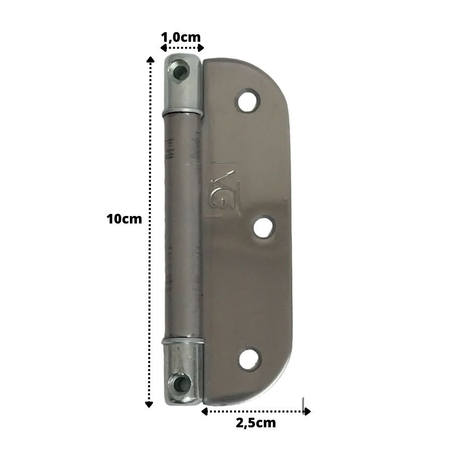 Dobradiça Prática Vg Inox - 4" com 3.un - 2