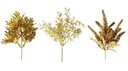 Ver imagem 6 de Kit Pick Natal Galho Folhagem Glitter Dourada Full 25cm 3 un