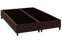 Ver imagem 3 de Base Box Queen Bipartido Corino Marrom 158x198 Blindado