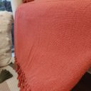 Ver imagem 5 de Manta Decorativa Sofá Grande Algodão Terracota 1,80x2,50