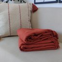 Ver imagem 4 de Manta Decorativa Sofá Grande Algodão Terracota 1,80x2,50