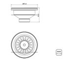 Ver imagem 5 de Válvula para Pias e Cubas Aço Inox 4 1/2" - Tramontina 94510/027