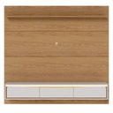 Ver imagem 2 de Painel para TV Toronto C04 65" 180cm MDF com Bancada Suspensa LED Off White Matte Naturale Lyam