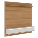 Ver mais imagens de Painel para TV Toronto C04 65" 180cm MDF com Bancada Suspensa LED Off White Matte Naturale Lyam