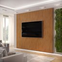 Ver imagem 3 de Painel para Tv até 75 Polegadas Ripado Dj Móveis Trento 275 Freijó