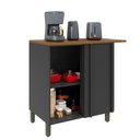 Ver imagem 2 de Balcão de Cozinha 96 cm Bariloche 1 Porta com Tampo 6225.28 Chumbo - Indekes