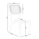 Ver imagem 5 de Kit 5 Cadeiras para Sala de Jantar Cozinha Estofada e Tela Mariah L02 Couríssimo Whisky - Lyam Decor