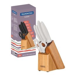 Jogo de Facas com Cepo 6 Peças Inox Plenus Tramontina - 2