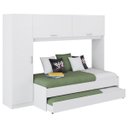 Ver imagem 2 de Guarda Roupa Solteiro com Cama e Auxiliar Embutida