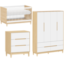 Ver imagem 6 de Berço com Cômoda e Guarda Roupa Infantil em MDF Quater Linha Tomi