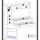 Ver imagem 3 de Guarda-Roupa Solteiro com Cama e Auxiliar Embutida Multimóveis