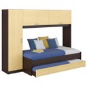 Ver imagem 2 de Guarda-Roupa Solteiro com Cama e Auxiliar Embutida Multimóveis