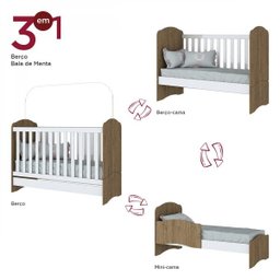 Berço Mini Cama Bala de Menta Henn - 5