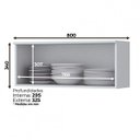 Ver imagem 3 de Armário Aéreo 1 Porta Basculante Americana Henn