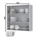 Ver imagem 3 de Armário Aéreo 2 Portas Clássico Americana Henn