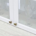 Ver imagem 4 de Paneleiro Simples 2 Portas de Vidro 2 Gavetas Americana Henn