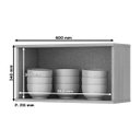 Ver imagem 3 de Armário Aéreo de Cozinha 1 Porta Basculante 60cm Connect Henn