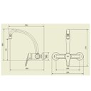 Ver imagem 4 de Misturador Monocomando para Cozinha de Parede Vega 7006