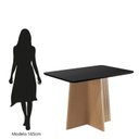 Ver imagem 5 de Sala de Jantar Mesa Isa 120cm Vidro com 4 Cadeiras Laura Preto/Mel