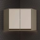 Ver imagem 1 de Armário de Canto Obliquo 2 Portas 79cm Connect Henn