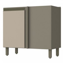 Balcão Canto Reto 1 Porta 84cm Connect Henn - 1