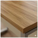 Ver mais imagens de Mesa Escritório Pé Quadro 1,50x0,60m c/ Gavetas Nogal Sevilha / Champanhe