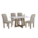 Ver imagem 2 de Conjunto Mesa Arizona 120cm com 4 Cadeiras Arizona Tampo Smart Plus com Vidro