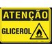 PLACA ATENÇÃO GLICEROL - 1